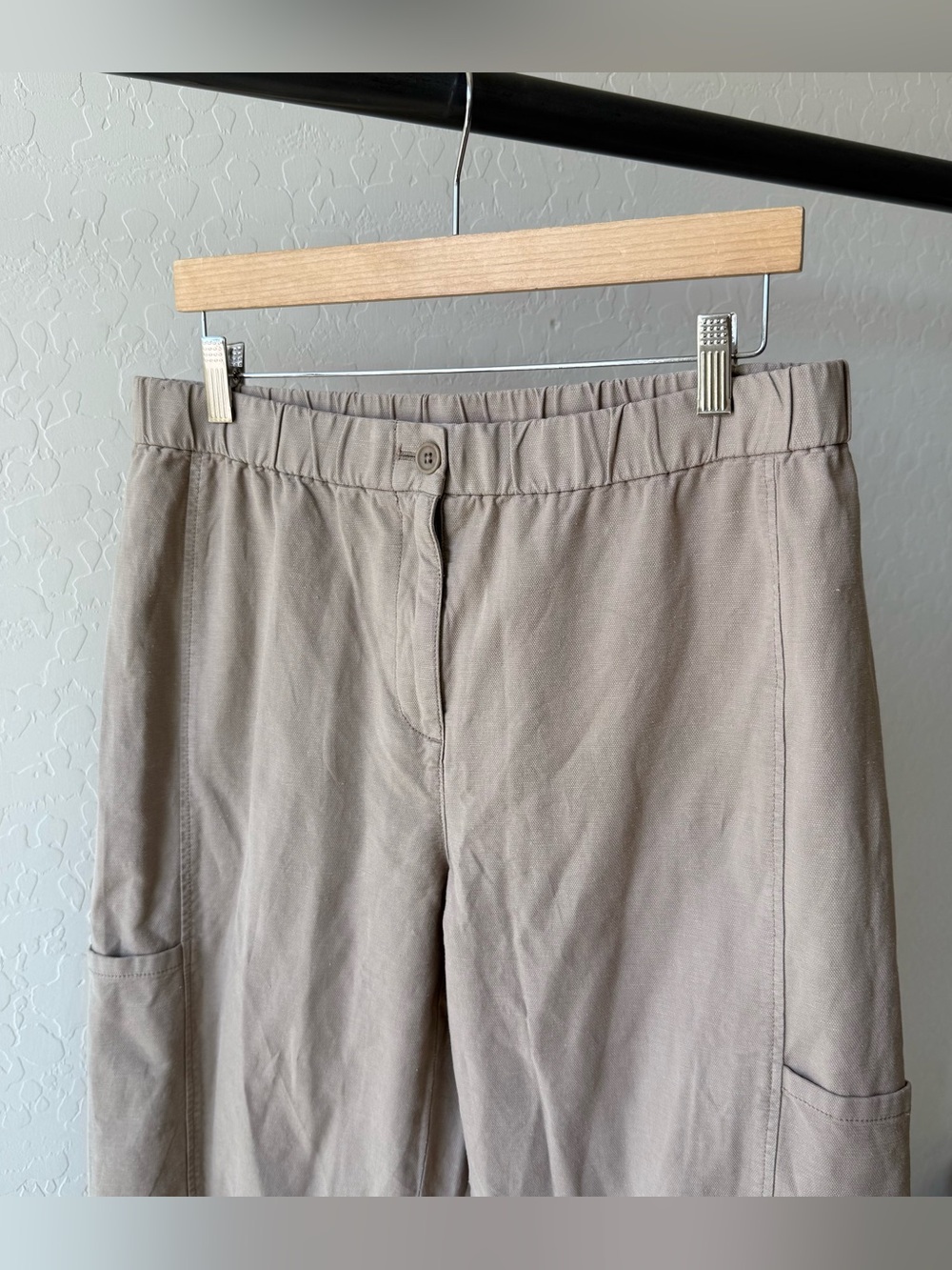Eileen Fisher Cotton Hemp Stretch Lantern Pants - Picture 5 of 8